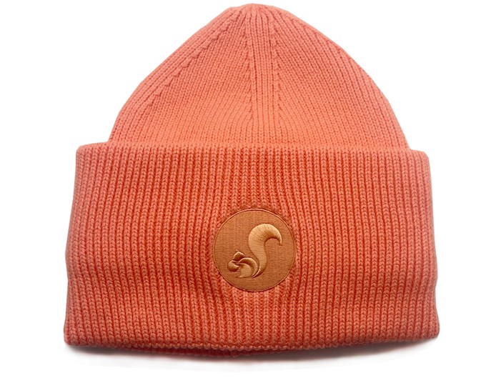 thies vegan Organic Beanie salmon (W/M/X) from COILEX