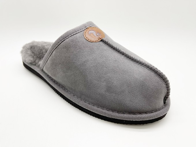 thies 1856 ® Sheepskin Grumpy Dad Slipper dark grey from COILEX
