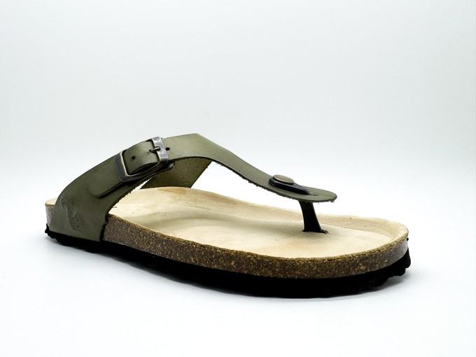 thies 1856 ® Eco Leather Thong Sandal avocado from COILEX