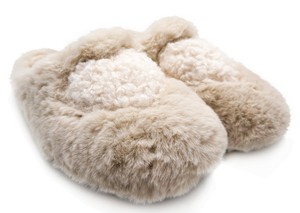 tthies 1856 ® Rec Teddy Heart Slipper vegan off white from COILEX