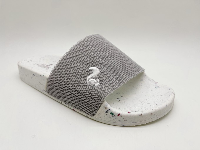 thies 1856 ® Eco Beach Slide vegan grey white from COILEX