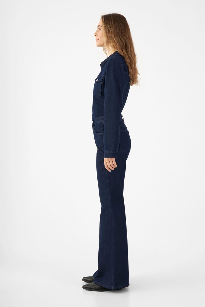 GRACE Flared Overall - Denim - Rinse Blue from DAWN Denim GRACE Flared Overall - Denim - Rinse Blue from DAWN Denim