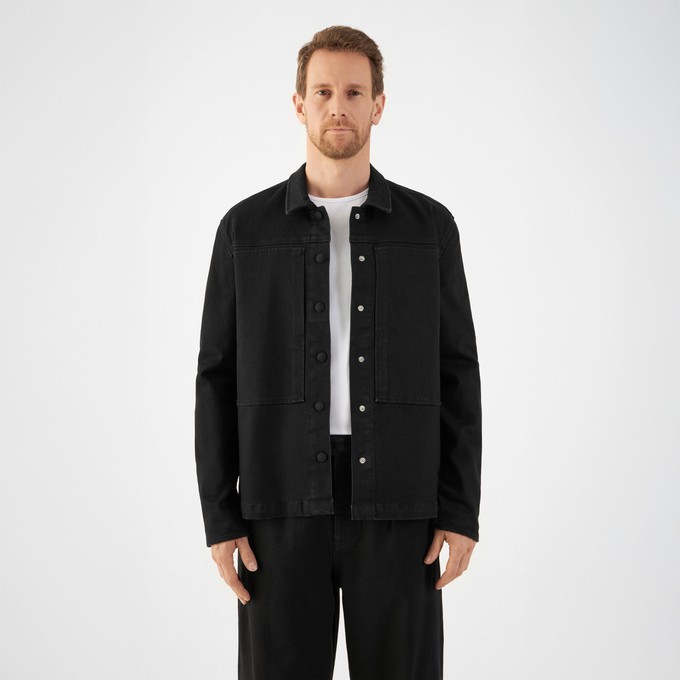 QUIET Jacket - Soft Denim Tencel - Black/Black - Menswear from DAWN Denim QUIET Jacket - Soft Denim Tencel - Black/Black - Menswear from DAWN Denim