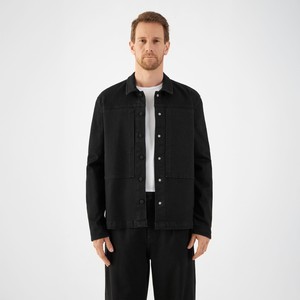 QUIET Jacket - Soft Denim Tencel - Black/Black - Menswear from DAWN Denim QUIET Jacket - Soft Denim Tencel - Black/Black - Menswear from DAWN Denim