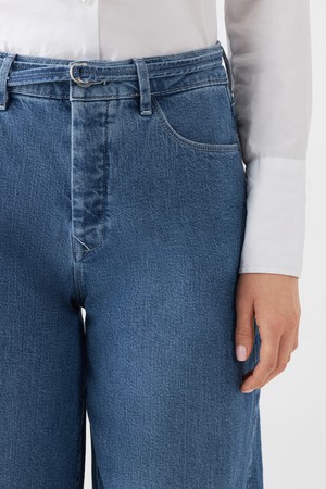 BLAZE High Waist - Super Wide Leg - Medium Blue from DAWN Denim BLAZE High Waist - Super Wide Leg - Medium Blue from DAWN Denim