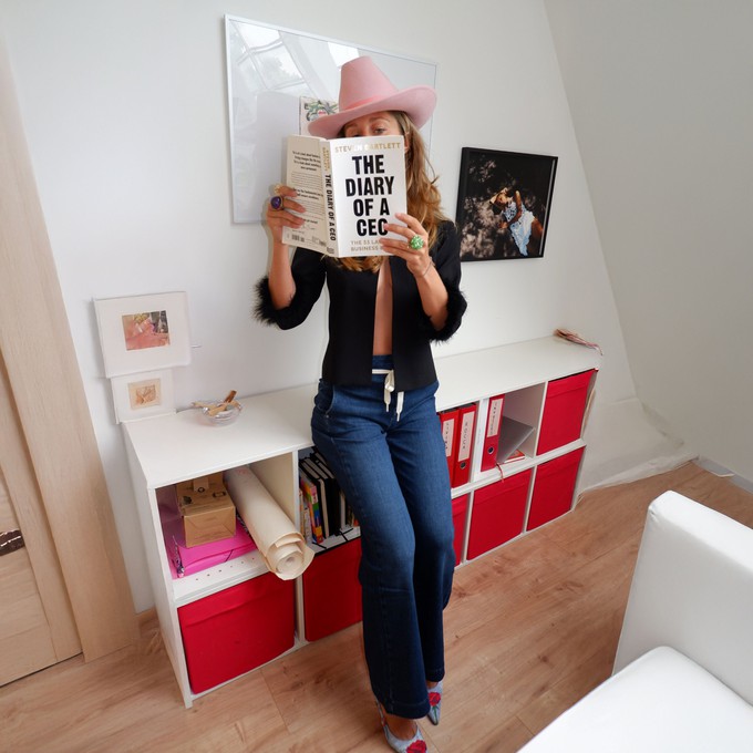 DEW Flared Soft Denim - French Pocket - Dark Blue from DAWN Denim