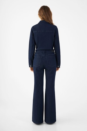 GRACE Flared Overall - Denim - Rinse Blue from DAWN Denim GRACE Flared Overall - Denim - Rinse Blue from DAWN Denim
