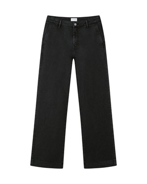 GLOW Flared Soft Tencel - Denim Chino - Vintage Black from DAWN Denim GLOW Flared Soft Tencel - Denim Chino - Vintage Black from DAWN Denim