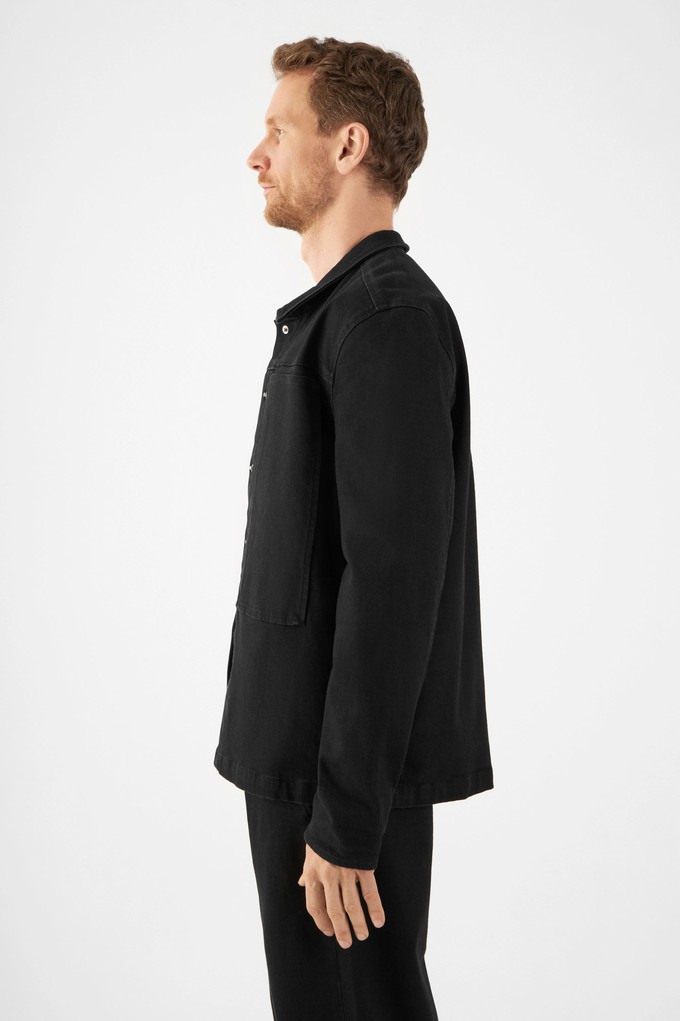 QUIET Jacket - Soft Denim Tencel - Black/Black - Menswear from DAWN Denim QUIET Jacket - Soft Denim Tencel - Black/Black - Menswear from DAWN Denim