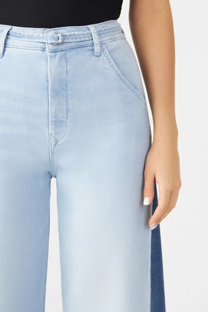 BLINK High Waist Wide Cropped - Two Tone from DAWN Denim