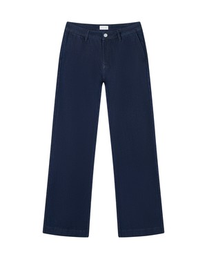 GLOW Flared Soft Denim - Chino - Rinse Blue from DAWN Denim