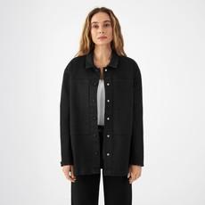 QUIET Jacket - Soft Denim Tencel - Black/Black - Womenswear via DAWN Denim