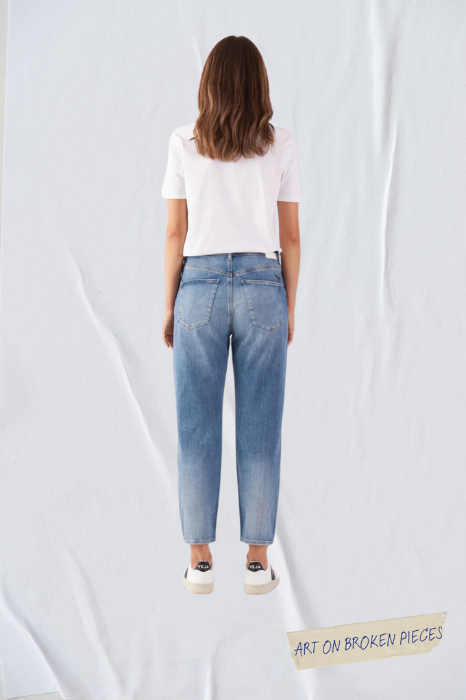 STARDUST O-Shape Soft Denim - Classic - Light Blue - Art on Broken Pieces from DAWN Denim STARDUST O-Shape Soft Denim - Classic - Light Blue - Art on Broken Pieces from DAWN Denim