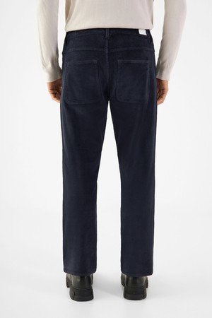 MANE Relaxed Straight Corduroy - French - Dark Navy - Menswear from DAWN Denim