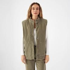 KASHEW Vest Corduroy - Padded - Sage Green - Womenswear via DAWN Denim