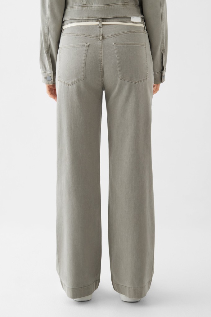 DEW Flared - Soft Denim - French Pocket - Rock Olive from DAWN Denim