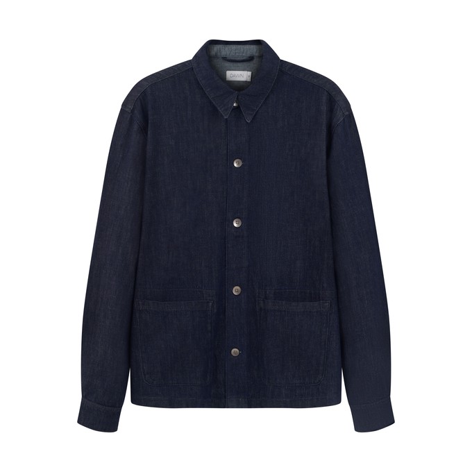 SORRY Lightweight Hemp - Shacket - Raw Blue - Men from DAWN Denim