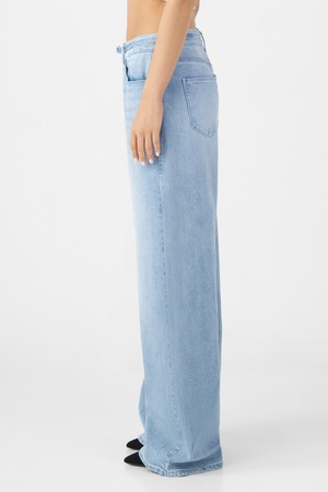 SUNNY Wide Leg Minimal Stretch - Classic - Bright Blue from DAWN Denim