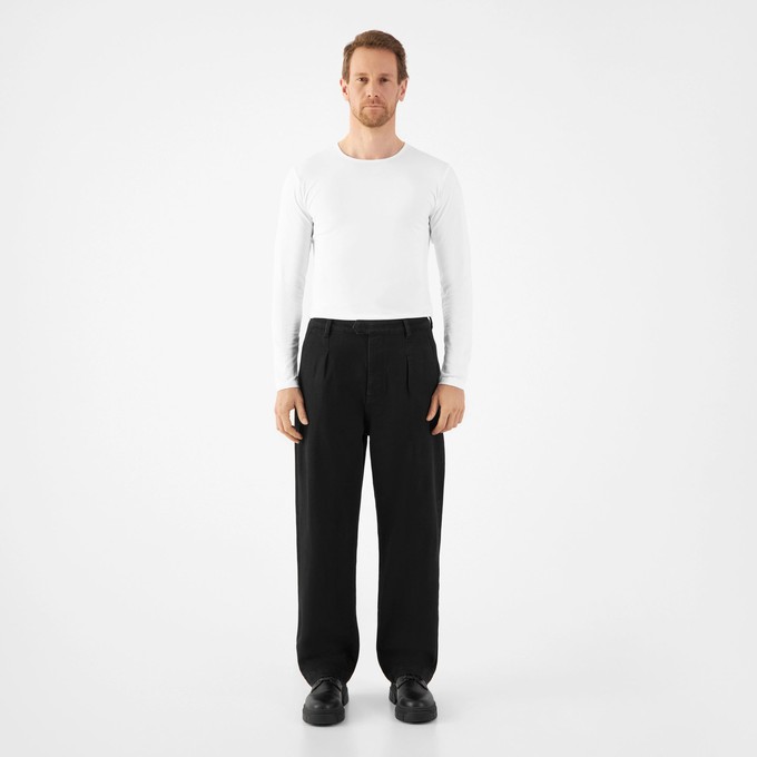 ASTER Balloon Soft Tencel - Chino - Black/Black from DAWN Denim