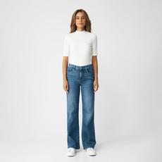 DEW Flared Soft Denim - Classic - Medium Blue via DAWN Denim