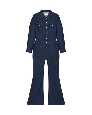 GRACE Flared Overall - Denim - Rinse Blue from DAWN Denim GRACE Flared Overall - Denim - Rinse Blue from DAWN Denim