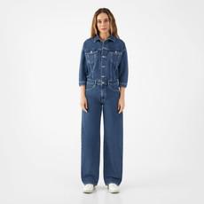 ROS Overall Minimal Stretch - Boxy - Vintage Blue via DAWN Denim