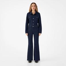 GRACE Flared Overall - Denim - Rinse Blue via DAWN Denim