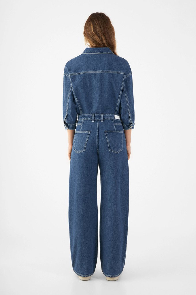 ROS Overall Minimal Stretch - Boxy - Vintage Blue from DAWN Denim ROS Overall Minimal Stretch - Boxy - Vintage Blue from DAWN Denim