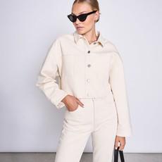ARIA Jacket Non Stretch - Boxy Cropped - Ecru via DAWN Denim