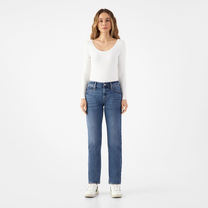 SUNSET Regular Slim Soft Tencel - Basic - Medium Blue from DAWN Denim SUNSET Regular Slim Soft Tencel - Basic - Medium Blue from DAWN Denim