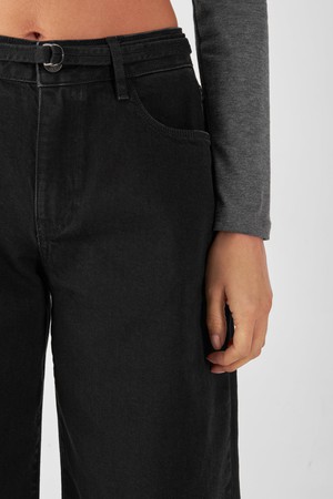 SUNNY Wide Leg Minimal Stretch - Classic - Black from DAWN Denim