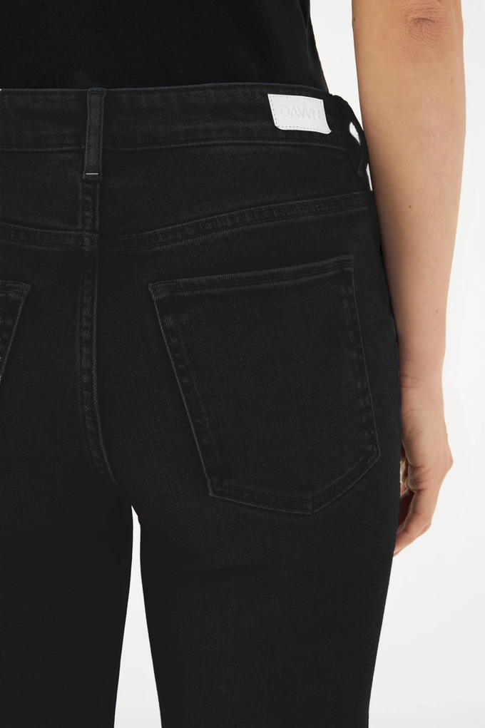 CELESTIAL Slim Flared Soft Tencel - Vintage Black from DAWN Denim