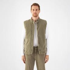 KASHEW Vest Corduroy - Padded - Sage Green - Menswear via DAWN Denim