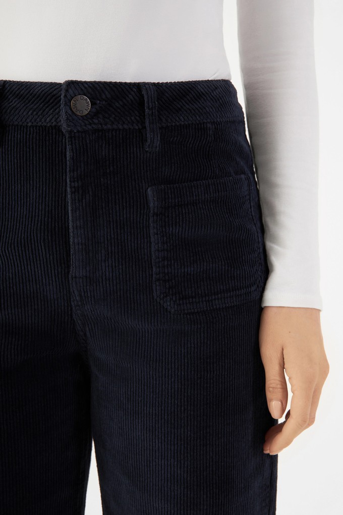 DEW Flared Corduroy - Sailor - Dark Navy from DAWN Denim