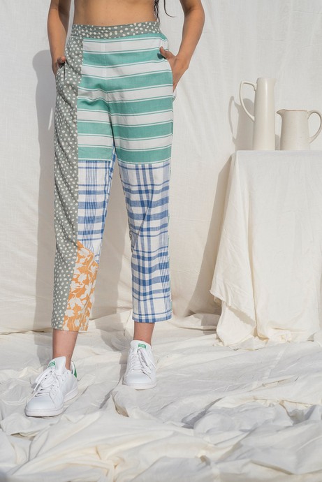 Jade Patchwork Pants from Doodlage