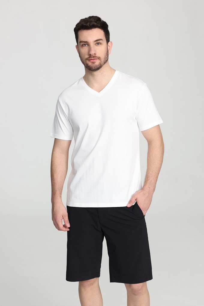 Organic Cotton Fundamental V-neck T-shirt from Ecoer Fashion