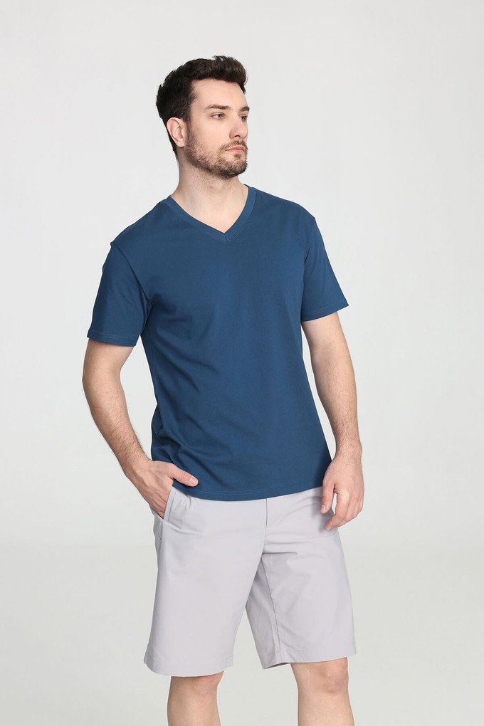 Organic Cotton Fundamental V-neck T-shirt from Ecoer Fashion