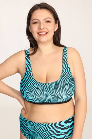 Reversible Swimwear Scoop Neck Bikini Set from Ecoer Fashion