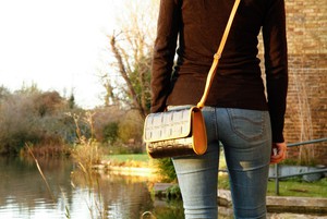 Crossbody Bag | Leather & Fire-hose from Elvis & Kresse