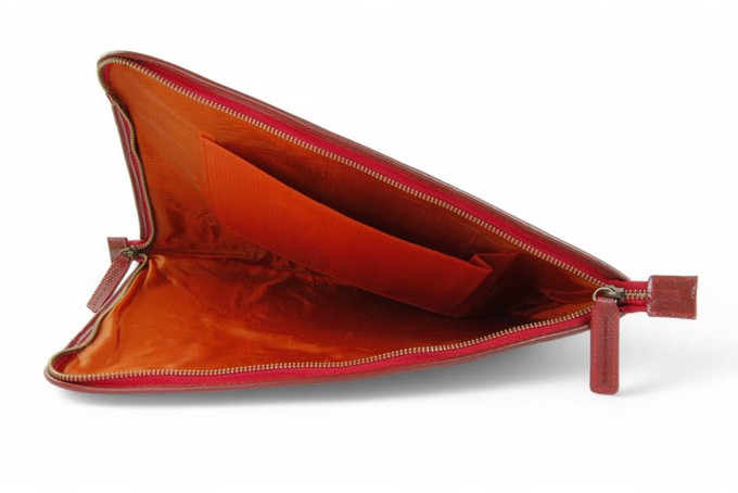 Folio Laptop Case | Leather & Fire-hose from Elvis & Kresse