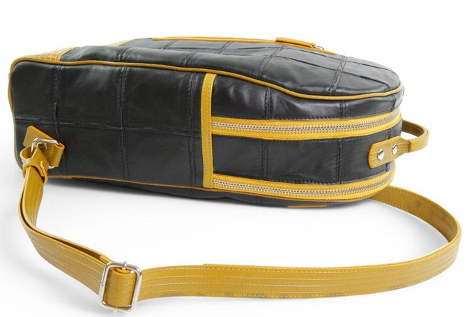 Voyager Backpack | Leather & Fire-hose from Elvis & Kresse