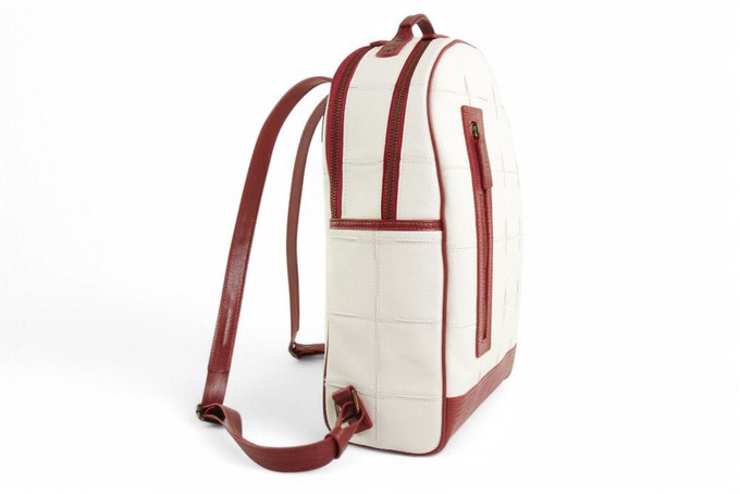 Voyager Backpack | Leather & Fire-hose from Elvis & Kresse