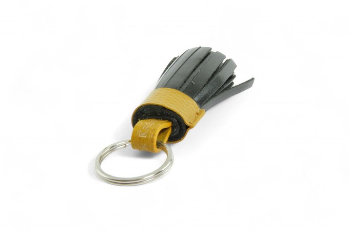 Tassel Keyring | Leather & Fire-hose from Elvis & Kresse
