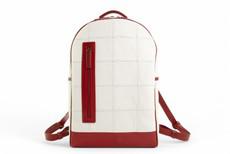 Voyager Backpack | Leather & Fire-hose via Elvis & Kresse