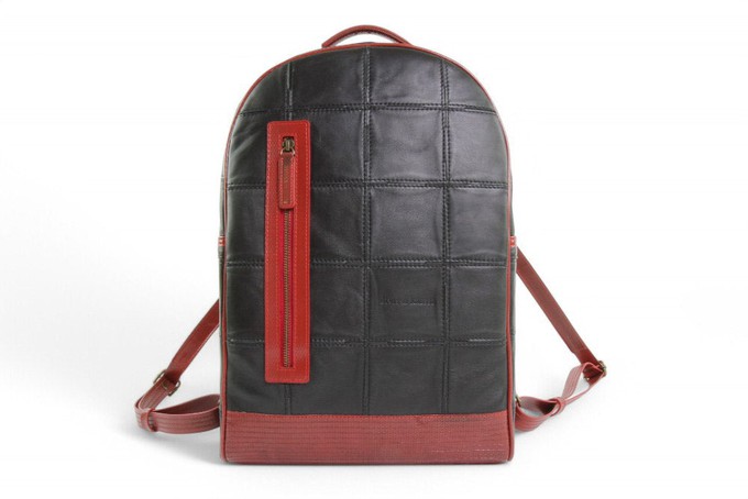 Voyager Backpack | Leather & Fire-hose from Elvis & Kresse
