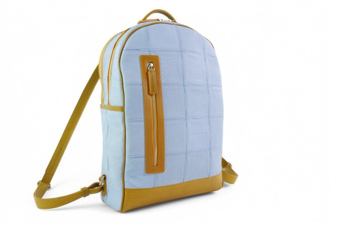 Voyager Backpack | Leather & Fire-hose from Elvis & Kresse