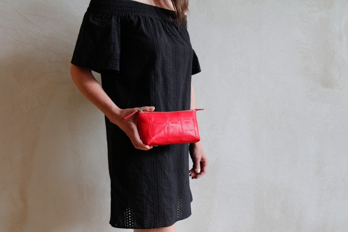 Toiletry Pouch | Leather & Fire-hose from Elvis & Kresse