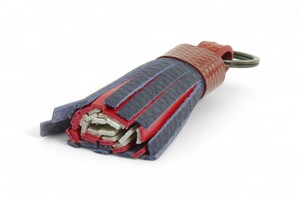 Tassel Keyring | Leather & Fire-hose from Elvis & Kresse