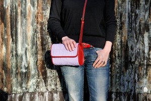 Crossbody Bag | Leather & Fire-hose from Elvis & Kresse