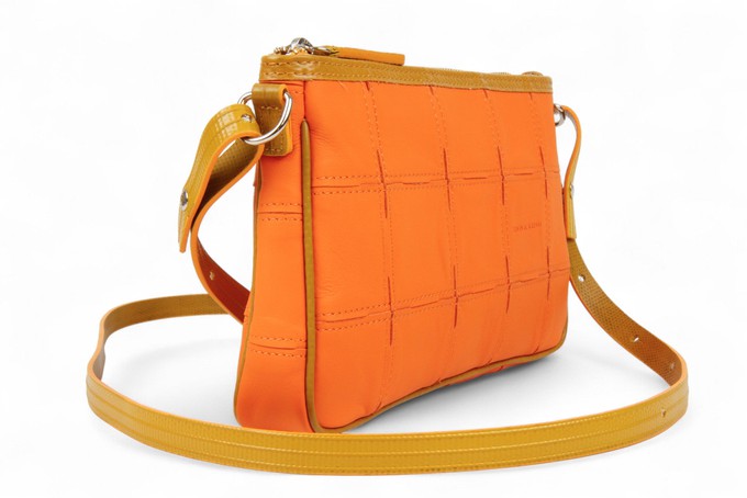 Crossbody Clutch Bag | Leather & Fire-hose from Elvis & Kresse